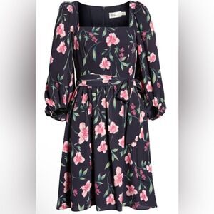 Eliza J square neck floral dress
